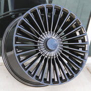 Mercedes Benz Wheels 1243 19x8.5/19x9.5 5x112 Gloss Black fit  C Class E Class 180 200 220 250 280 300 350