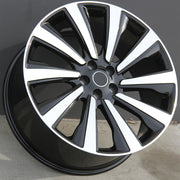 Land Rover Wheels 1756 22x10 5x120 Black Machined fit Range Rover Sport SVR HSE Autobiography Discovery