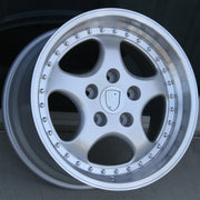 Porsche Wheels 2075 18x8.5/18x9.5 5X130 Silver Machined fit 911 Carrera 996 Narrow Body 1990-1998