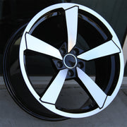 Audi Wheels 4088 19x8.5 5x112 Black Machined fit A4 S4 A5 S5 Q3 Q5 TT RS5