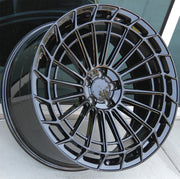 Mercedes Benz Wheels 451 19x8.5/19x9.5 5x112 Gloss Black fit C E CL CLK SLK S Class 300 350 450 550