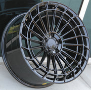 Mercedes Benz Wheels 451 22x9/22x10.5 5x112 Gloss Black fit ML GL GLE GLS CLASS 320 350 450 500 550 63