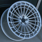 Mercedes Benz Wheels 451 22x9/22x10 5x112 Silver Machined fit S CL Class 450 500 550 580 63 AMG