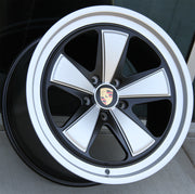 Porsche Wheels 8025 20x8.5/20x11 5X130 Matte Black/Silver fit 991 992 911 Carrera Turbo Monoblock Forged