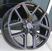 Land Rover Wheels 886 22x9.5 5x120 Matte Black fit Range Rover Sport SVR HSE Autobiography Discovery