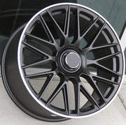 Mercedes Benz Wheels 463 19x8.5/19x9.5 5x112 Matte Black Machined fit E CL CLK SLK S SL Class 300 350 450 550