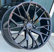 Audi Wheels A013 20x9 5x112 ET30 Gloss Black fit Audi A4 S4 A5 S5 A6 A7 A8 Q3 Q5