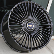 Cadillac Wheels CD02 26x10 6x139.7 Gloss Black fit Escalade Platinum