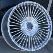 Cadillac Wheels CD02 26x10 6x139.7 Silver Machined Face fit Escalade Platinum