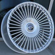 Chevy Wheels CD02 24x10 6x139.7 Silver Machined fit Silverado Tahoe Suburban