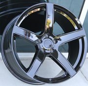 Jeep Wheels V1185 22x10 5x127 Gloss Black fit Grand Cherokee Wrangler Hellcat Style