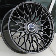 Rolls Royce Wheels FF01 24x9/24x10 5X120 Flow Forged Gloss Black fit Phantom Dawn Ghost Wraith Floating Caps