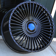 Cadillac Wheels FF03 24x10 6x139.7 Gloss Black fit Escalade Platinum