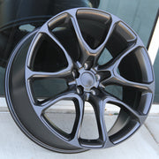 Jeep Wheels JP003 20x9/20x10 5x127 Matte Black fit Grand Cherokee Wrangler SRT Trackhawk Style