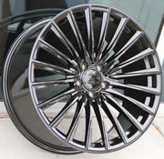 Mercedes Benz Wheels M023 19x8.5/19x9.5 5x112 Gloss Black fit C E CL CLK SLK S Class 280 300 350 450 550