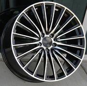 Mercedes Benz Wheels M023 20x8.5/20x9.5 5x112 Black Machined fit E CL CLK SLK S SL Class 250 300 350 400 450 550