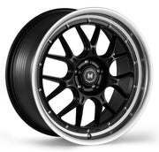 MFLow Racing Wheels MFL2 Matt Black Machine Lip