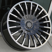 Mercedes Benz Wheels MH115 24x10 5x130 Gloss Black Machined fit G Class G350 G400 G450 G500 G550