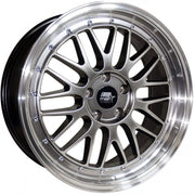 MST Wheels Leman Hyper Black Machined Lip