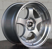 MST Wheels Mt07 Silver Machined Lip