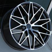 Porsche Wheels P006 21x9.5/21x10 5x112 Black Machined fit Macan S GTS Turbo