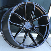 Porsche Wheels 2212 20x9.0/20x10 5x112 Matte Black fit Macan S GTS Turbo Flow Forged