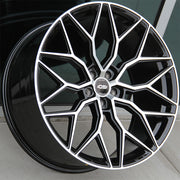 Tesla Wheels OS Si01 20x9.0 5x114.3 Black Machined Face fit Model 3
