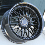 W001 Flow Forged Wheels 19x8.5 & 19x9.5 5x112 Gloss Black Fit BMW 3Series 5Series 328i 428i 528i