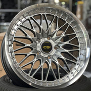 Volkswagen Wheels W001 18x8.5 5x112 Flow Forged Hyper Black Machined Lip fit Jetta Passat GTI CC