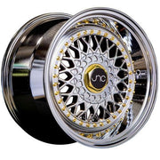 JNC Wheels JNC004S Platinum Gold Rivets
