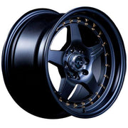 JNC Wheels JNC009 Matte Black Gold Rivets