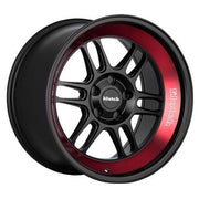Klutch Wheels ML1 (Deep) Matte Black Red Stripe