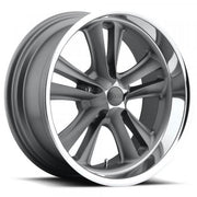 Foose Wheels Knuckle Gray Diamond Cut Lip