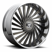 Dub Wheels Dazed Black Machined Dark Tint Chrome Lip