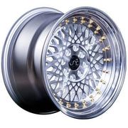 JNC Wheels JNC031 Silver Machined Face Gold Rivets