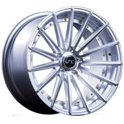 JNC Wheels JNC042 Silver Machined Face Gold Rivets