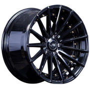 JNC Wheels JNC042 Gloss Black Gold Rivets