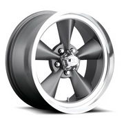 US Mags Wheels Standard Gray Diamond Cut Lip