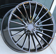 Mercedes Benz Wheels 2054 19x8.5/19x9.5 5x112 Gloss Black fit C E CL CLK SLK S Class 300 350 450 550