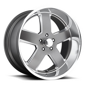 US Mags Wheels Hustler Gunmetal Diamond Cut Lip