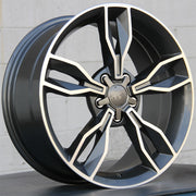 Audi Wheels 5507 19x8.5 5x112 Gunmetal Machined fit A3 S3 A4 S4 A5 S5 A6 Q3 Q5