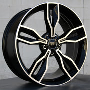 Audi Wheels 5507 20x8.5 5x112 Black Machined fit A4 S4 A5 S5 A6 S6 A7 A8 Q3 Q5 TT