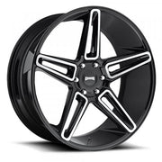 Dub Wheels LIT Gloss Black Brushed Face