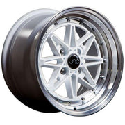 JNC Wheels JNC002 White Machined Lip