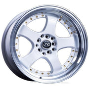 JNC Wheels JNC017 White Machined Lip