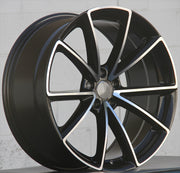 Audi Wheels 5477 20x9 5x112 Black Machined fit A4 S4 A5 S5 A6 S6 A7 A8 Q3 Q5 TT