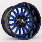 American Offroad Wheels A105 Black Machine Blue