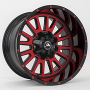 American Offroad Wheels A105 Black Machine Red