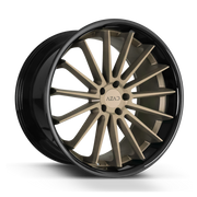 Azad Wheels AZ24 Bronze Face Black Lip
