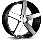 Azad Wheels AZ5198 Black Machined